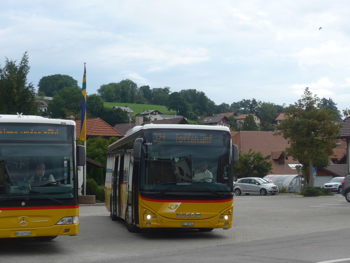 (227'020) - Engeloch, Riggisberg - Nr. 13/BE 98'334 - Iveco am 7. August 2021 in Riggisberg, Post