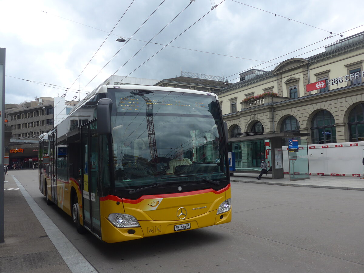 (227'135) - Steiger, Schlatt - Nr. 335/ZH 67'476 - Mercedes am 8. August 2021 beim Hauptbahnhof Winterthur