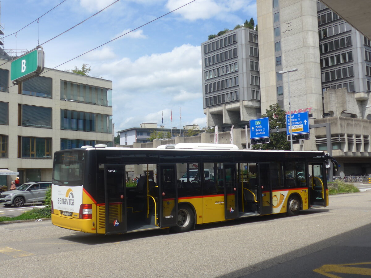 (227'156) - Voegtlin-Meyer, Brugg - Nr. 132/AG 30'579 - MAN am 9. August 2021 beim Bahnhof Brugg