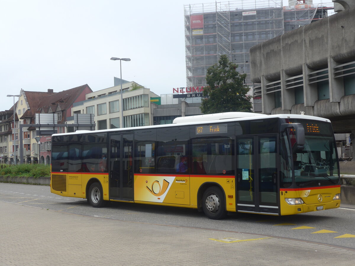 (227'189) - Brndli, elfingen - Nr. 9/AG 348'534 - Mercedes am 9. August 2021 beim Bahnhof Brugg