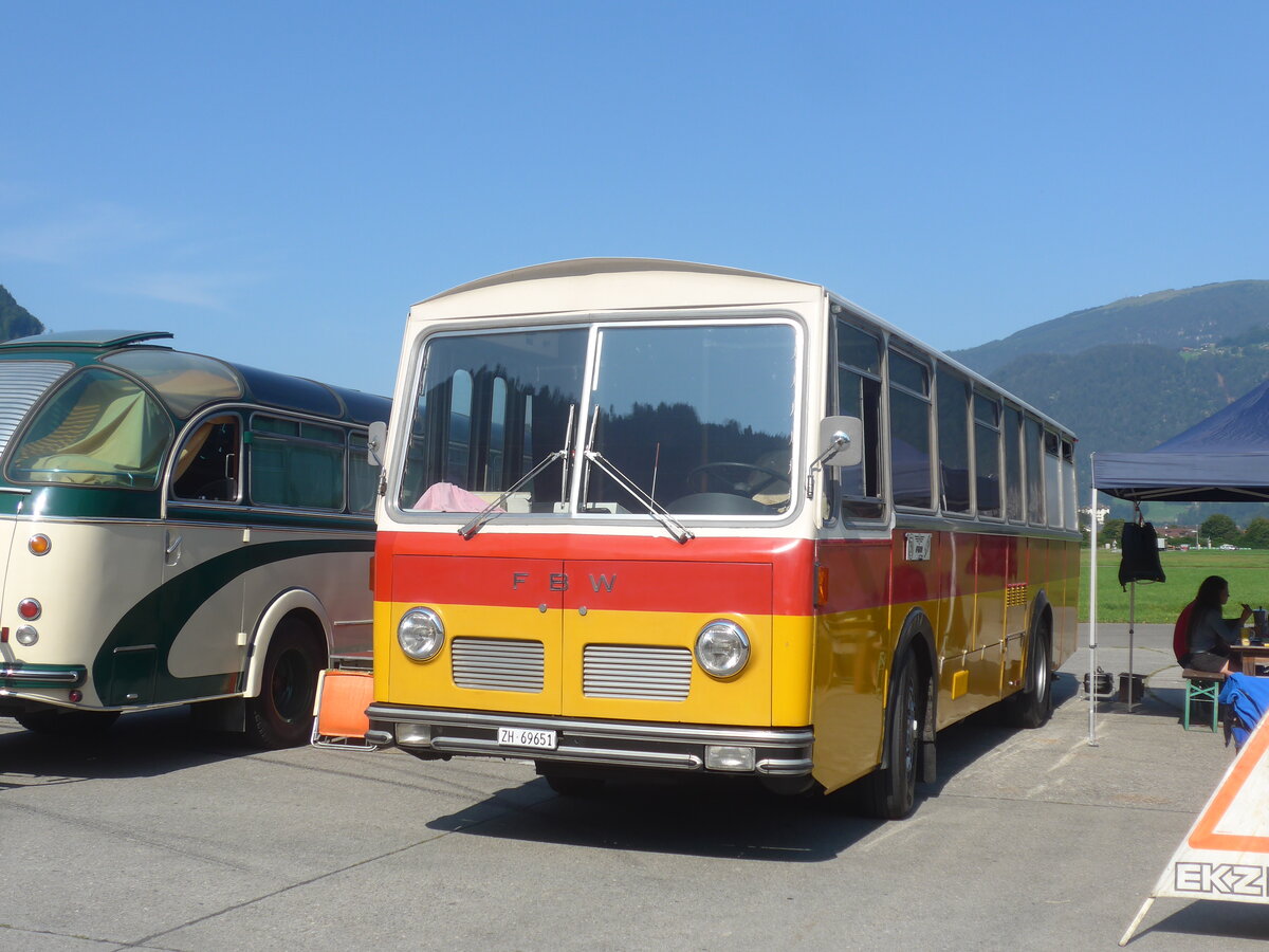 (227'390) - Trb, Oberrieden - Nr. 12/ZH 69'651 - FBW/R&J (ex Ryffel, Uster Nr. 12) am 21. August 2021 in Interlaken, Flugplatz