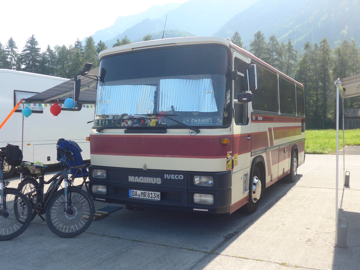 (227'416) - Aus Deutschland: Stbner, Bttelhorn - DA-MR 813H - Magirus-Iveco am 21. August 2021 in Interlaken, Flugplatz