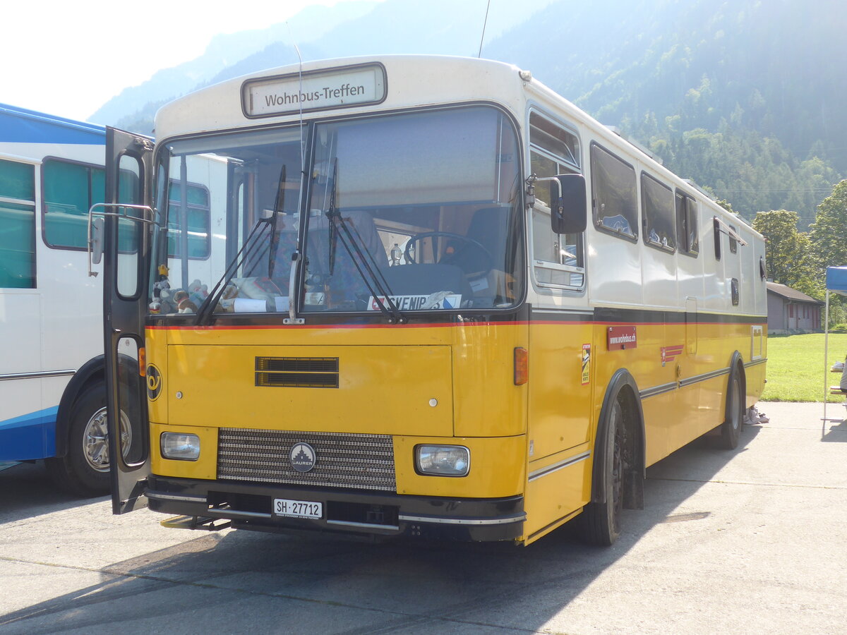 (227'432) - Tiemann, Hombrechtikon - Nr. 12/SH 27'712 - Saurer/R&J (ex Privat; ex Tschannen, Zofingen Nr. 12) am 21. August 2021 in Interlaken, Flugplatz