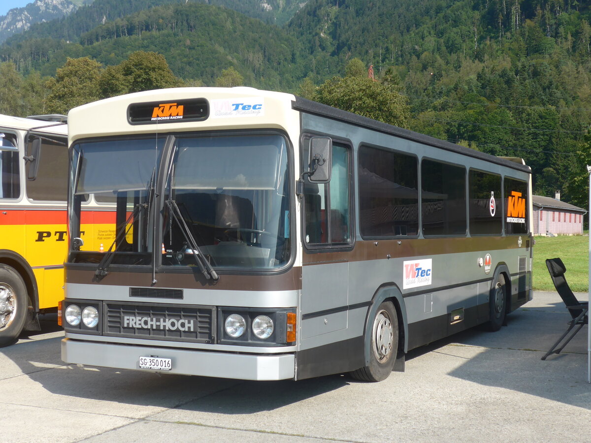 (227'499) - Mattmann, Wattwil - SG 350'016 - Mercedes/FHS am 21. August 2021 in Interlaken, Flugplatz