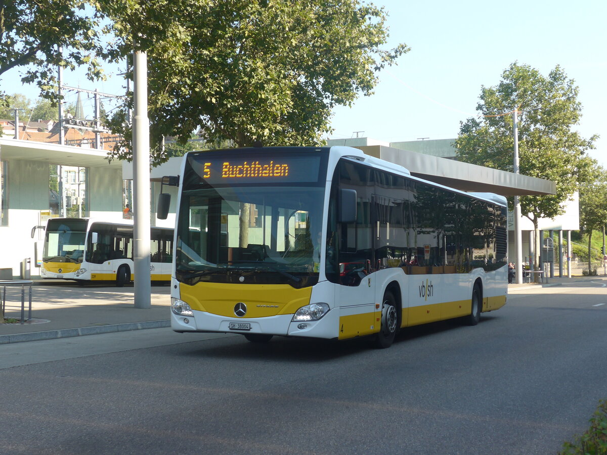 (227'725) - VBSH Schaffhausen - Nr. 4/SH 38'004 - Mercedes am 4. September 2021 beim Bahnhof Schaffhausen