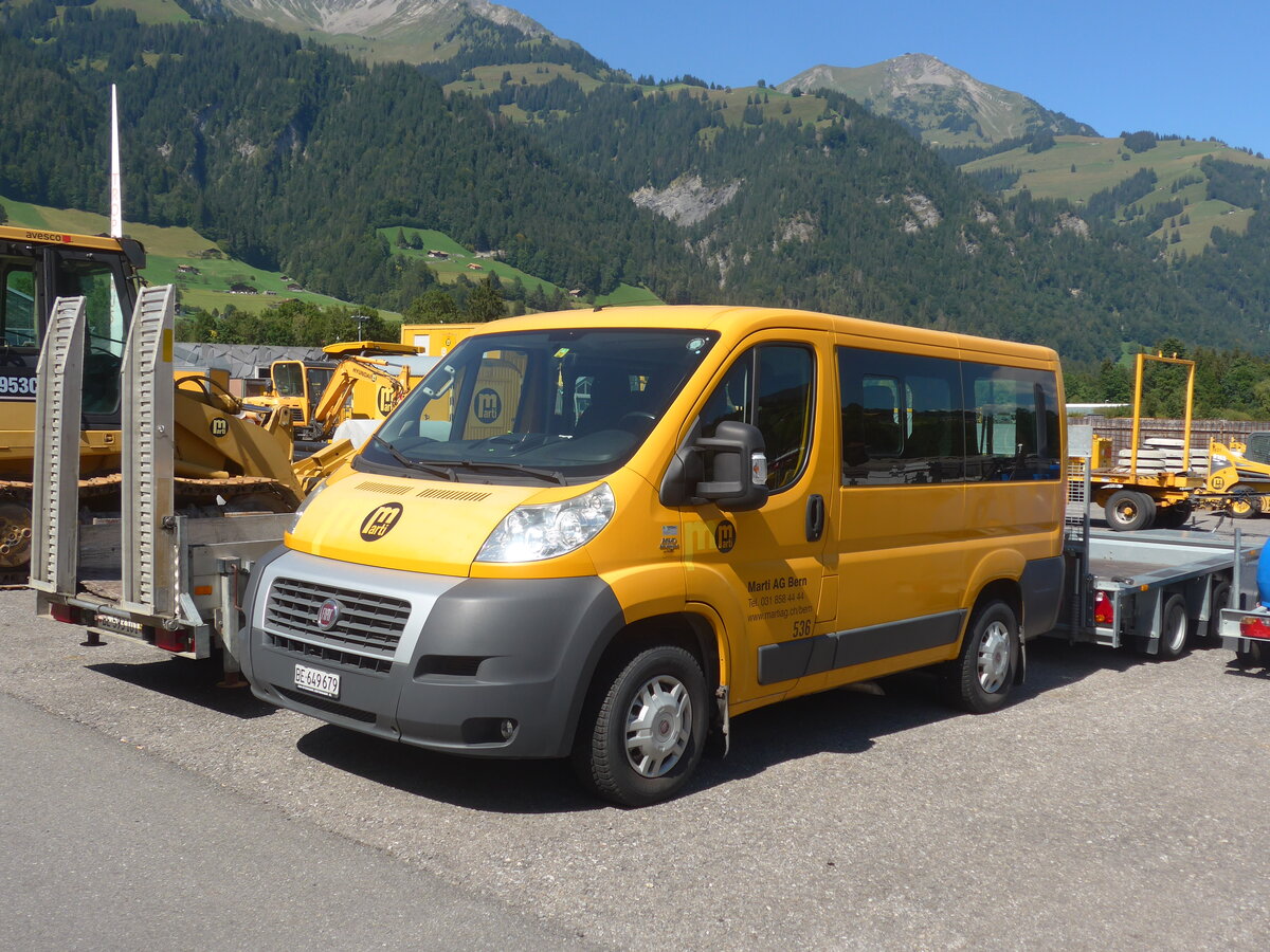 (227'878) - Marti, Bern - Nr. 536/BE 649'679 - Fiat am 5. September 2021 in Frutigen, Garage AFA