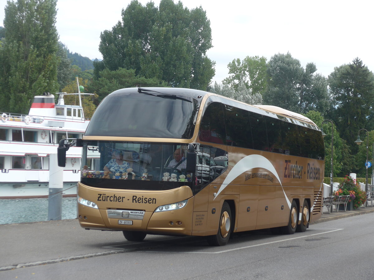 (228'031) - Zrcher, Stfa - ZH 60'301 - Neoplan am 14. September 2021 bei der Schifflndte Thun