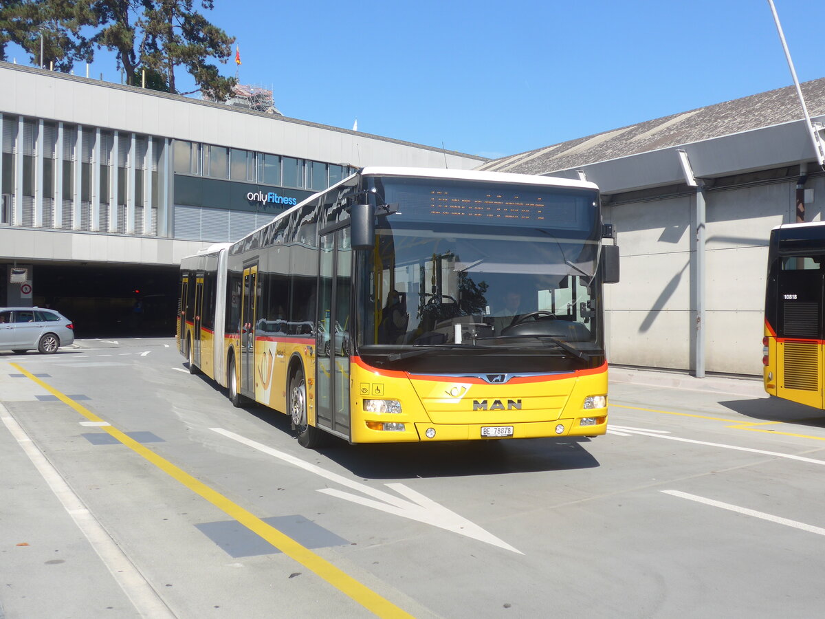 (228'124) - Steiner, Ortschwaben - Nr. 7/BE 78'878 - MAN am 18. September 2021 in Bern, Postautostation