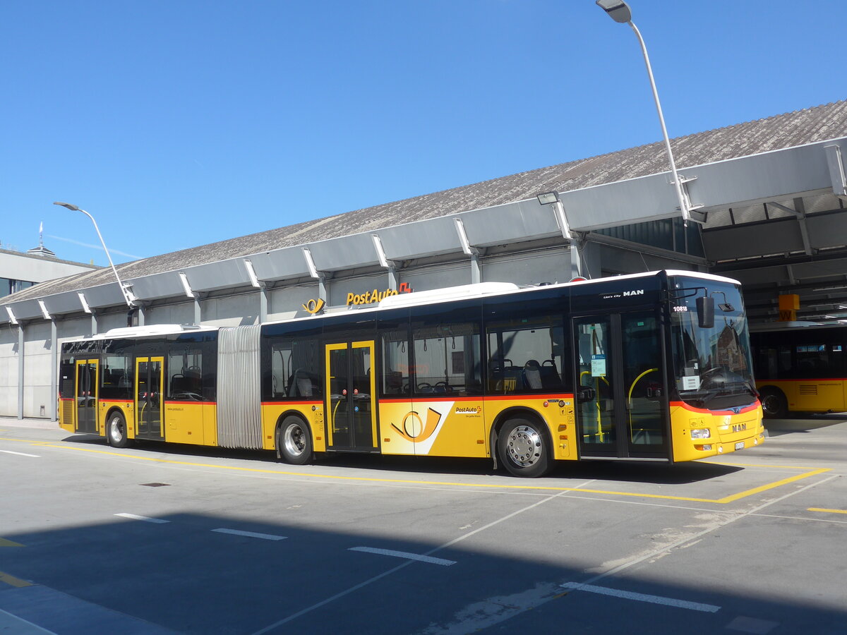 (228'125) - PostAuto Bern - Nr. 10'818/BE 637'670 - MAN (ex Nr. 670) am 18. September 2021 in Bern, Postautostation