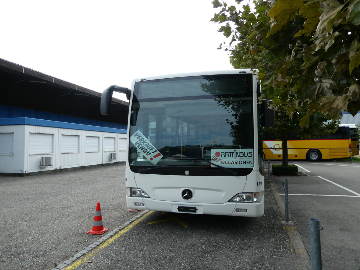 (228'299) - VZO Grningen - Nr. 119 - Mercedes am 25. September 2021 in Biel, Rattinbus