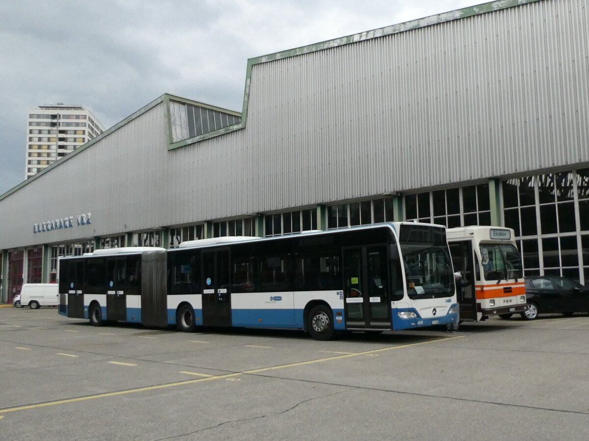 (228'333) - VBZ Zrich - Nr. 408/ZH 745'408 - Mercedes am 26. September 2021 in Zrich, Garage Hardau