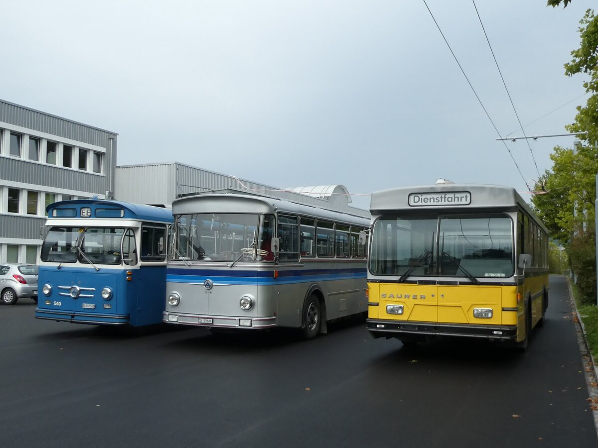 (228'378) - Wanner, Schleitheim - SH 93 U - Saurer/Hess (ex Ruklic, Schaffhausen; ex VBSH Schaffhausen Nr. 40; ex VBSH Schaffhausen Nr. 19) am 26. September 2021 in Schaffhausen, Busdepot VBSH