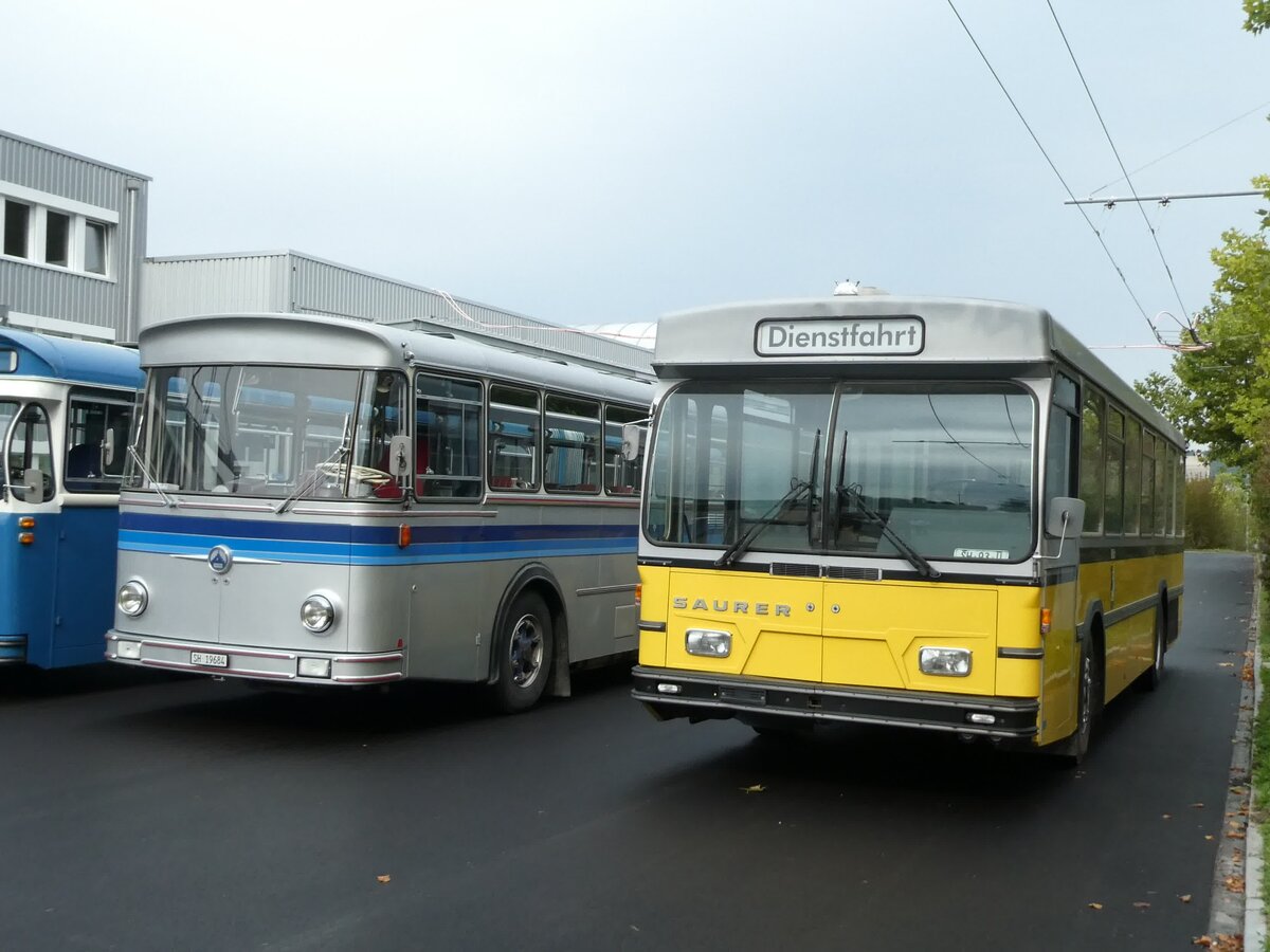 (228'379) - Wanner, Schleitheim - SH 93 U - Saurer/Hess (ex Ruklic, Schaffhausen; ex VBSH Schaffhausen Nr. 40; ex VBSH Schaffhausen Nr. 19) am 26. September 2021 in Schaffhausen, Busdepot VBSH