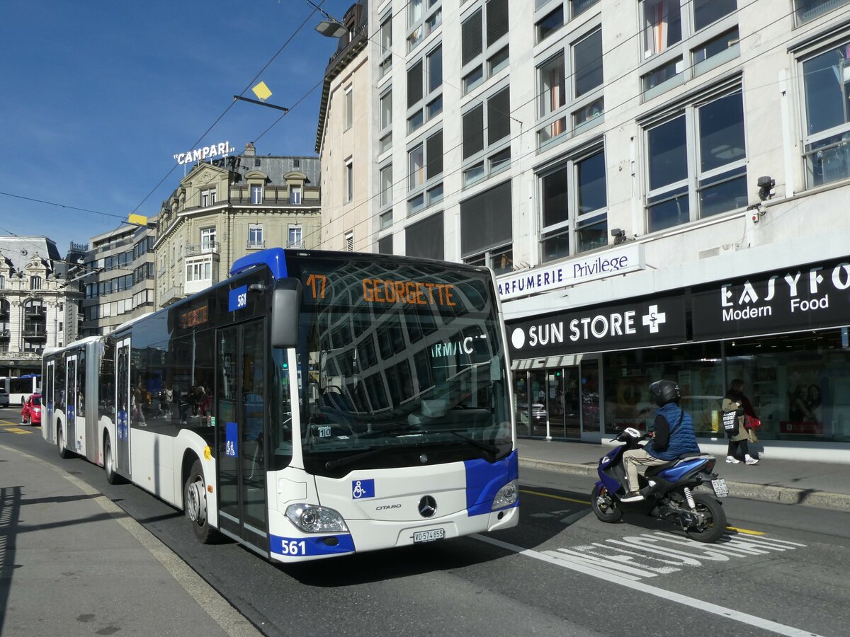 (228'866) - TL Lausanne - Nr. 561/VD 574'855 - Mercedes am 11. Oktober 2021 in Lausanne, Bel-Air