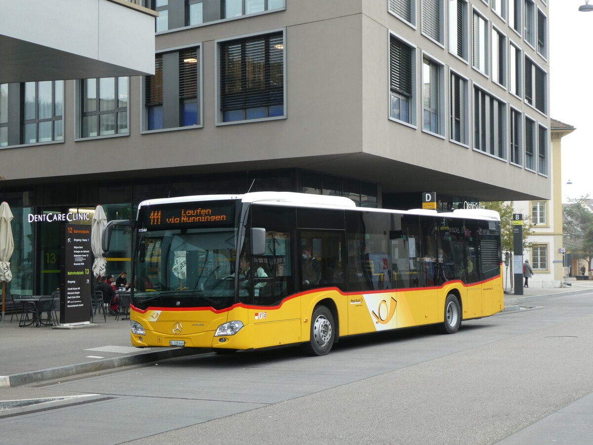 (228'925) - PostAuto Nordschweiz - BL 128'444 - Mercedes am 12. Oktober 2021 beim Bahnhof Liestal