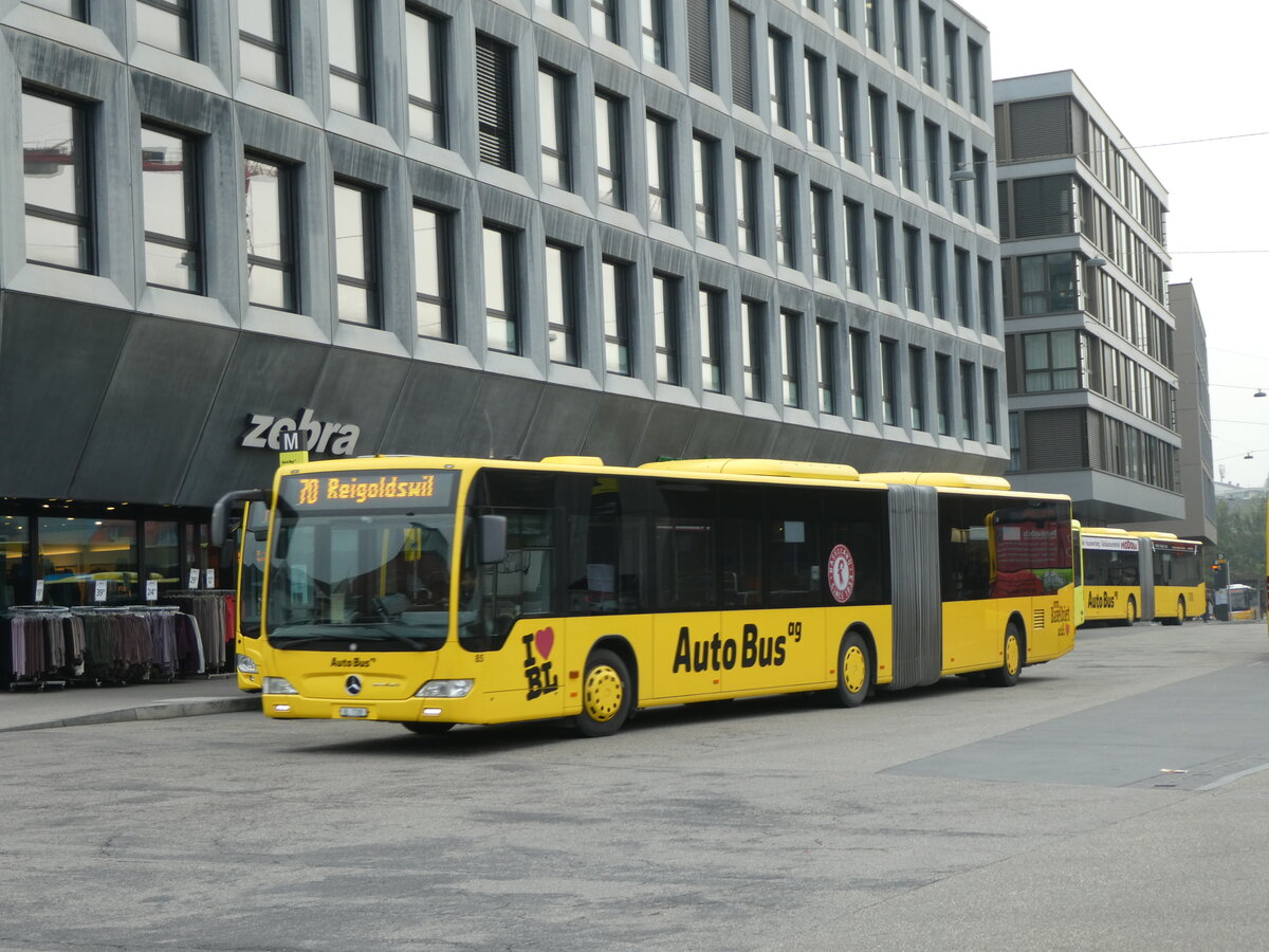 (228'933) - AAGL Liestal - Nr. 85/BL 7188 - Mercedes am 12. Oktober 2021 beim Bahnhof Liestal