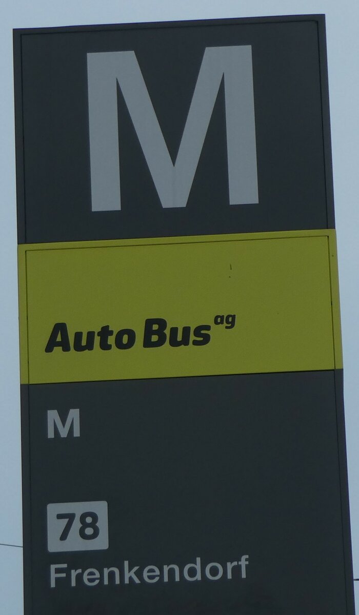 (228'937) - Auto Bus ag-Haltestellenschild - Liestal, Bahnhof - am 12. Oktober 2021