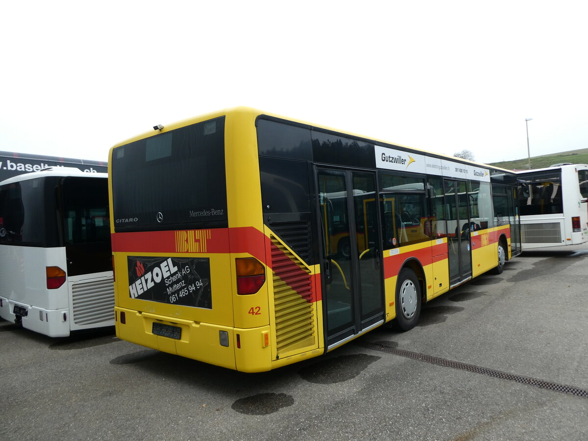 (229'328) - ASW Wintersingen - Nr. 42 - Mercedes (ex BLT Oberwil Nr. 42) am 16. Oktober 2021 in Winterthur, EvoBus