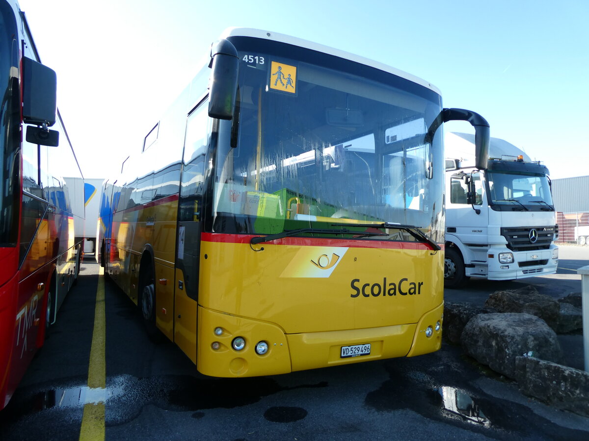 (229'830) - CarPostal Ouest - VD 529'496 - Temsa (ex TMR Martigny Nr. 134) am 24. Oktober 2021 in Kerzers, Interbus