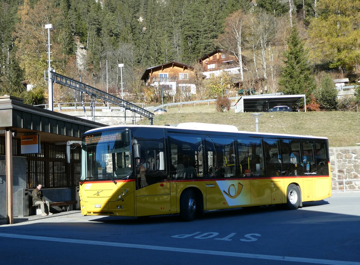 (230'037) - Reptrans, Salouf - GR 43'393 - Volvo am 6. November 2021 beim Bahnhof Tiefencastel