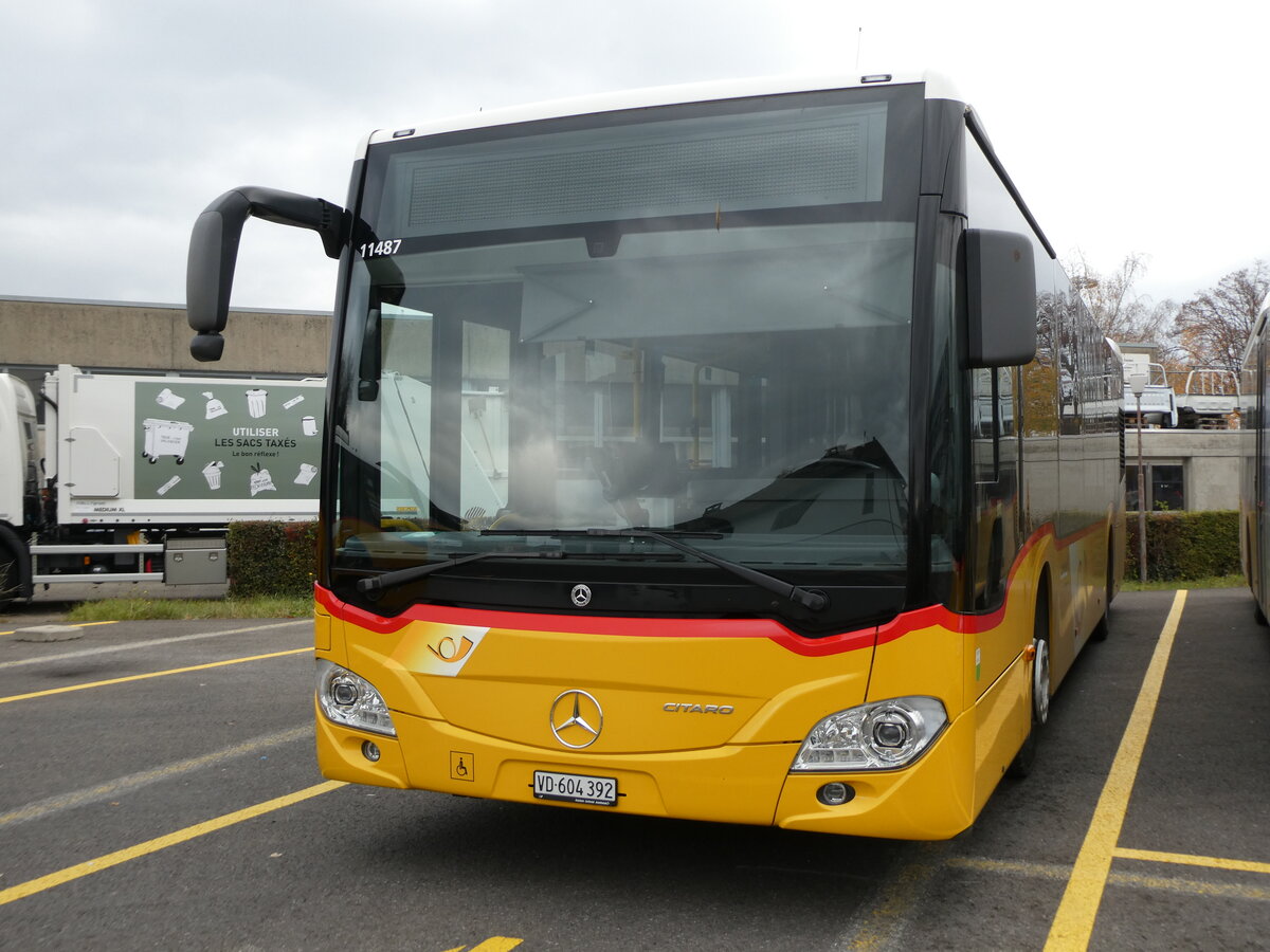 (230'676) - CarPostal Ouest - VD 604'392 - Mercedes am 13. November 2021 in Yverdon, Garage