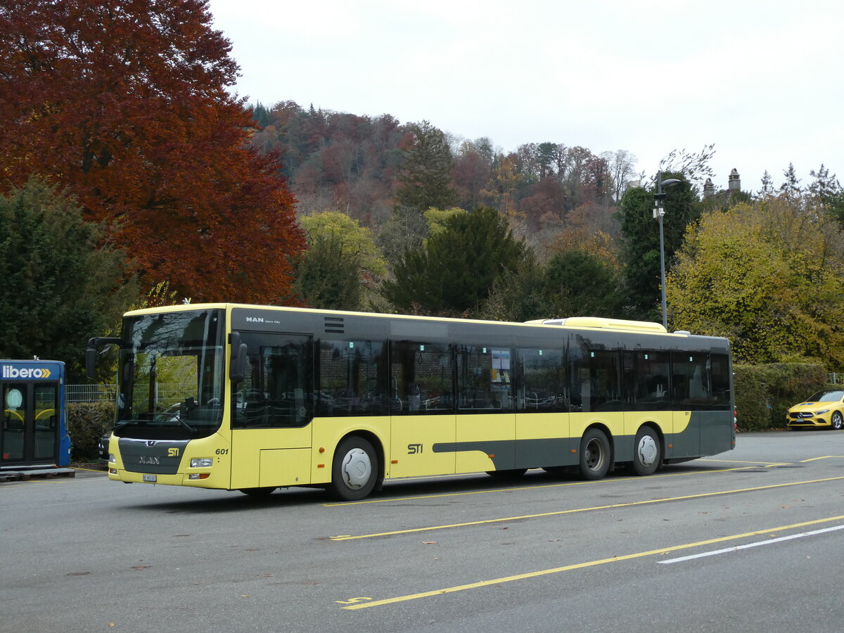 (230'773) - STI Thun - Nr. 601/BE 865'601 - MAN am 15. November 2021 bei der Schifflndte Thun