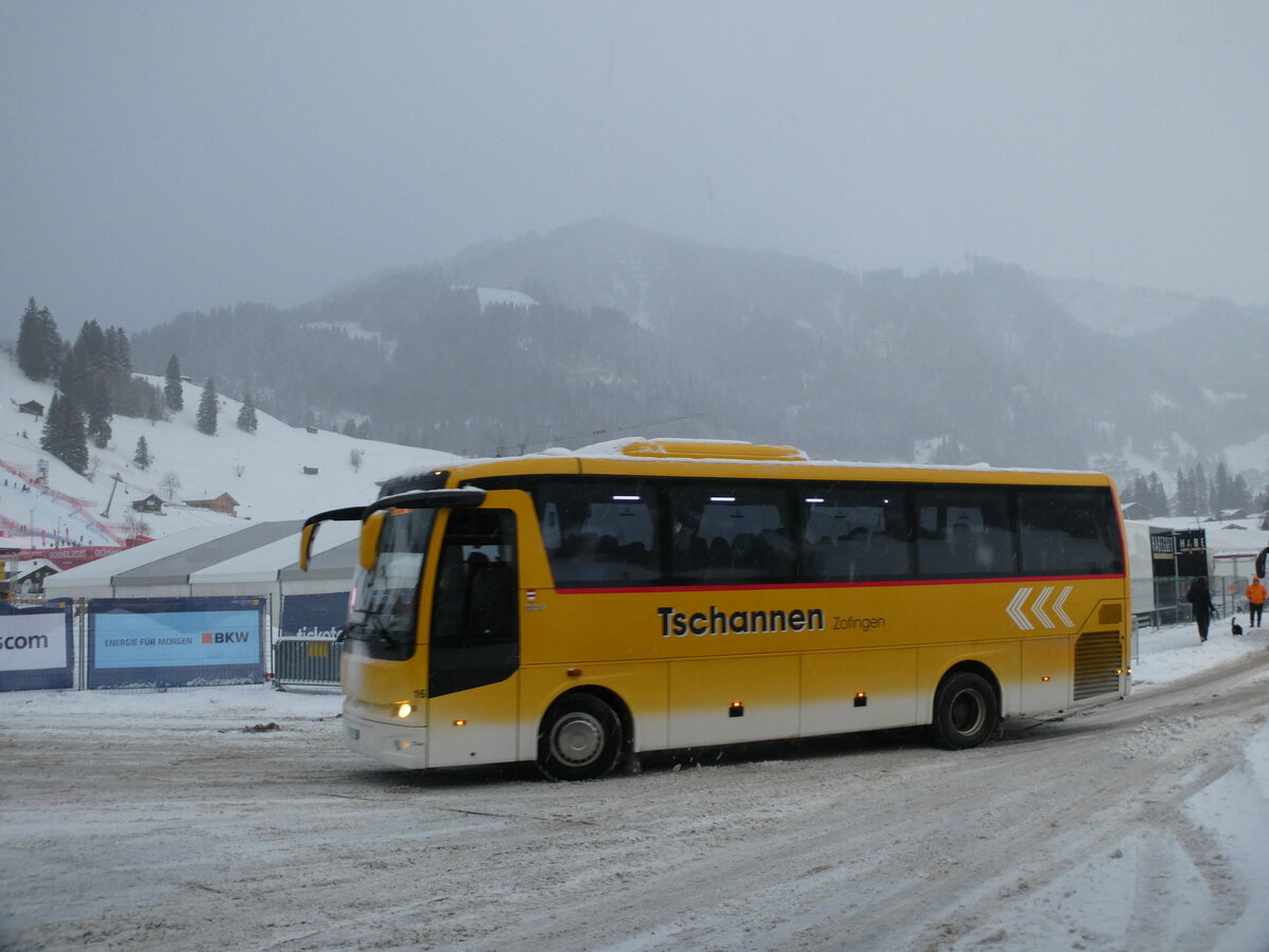 (231'807) - Tschannen, Zofingen - Nr. 16/AG 7755 - Temsa am 9. Januar 2022 in Adelboden, Weltcup