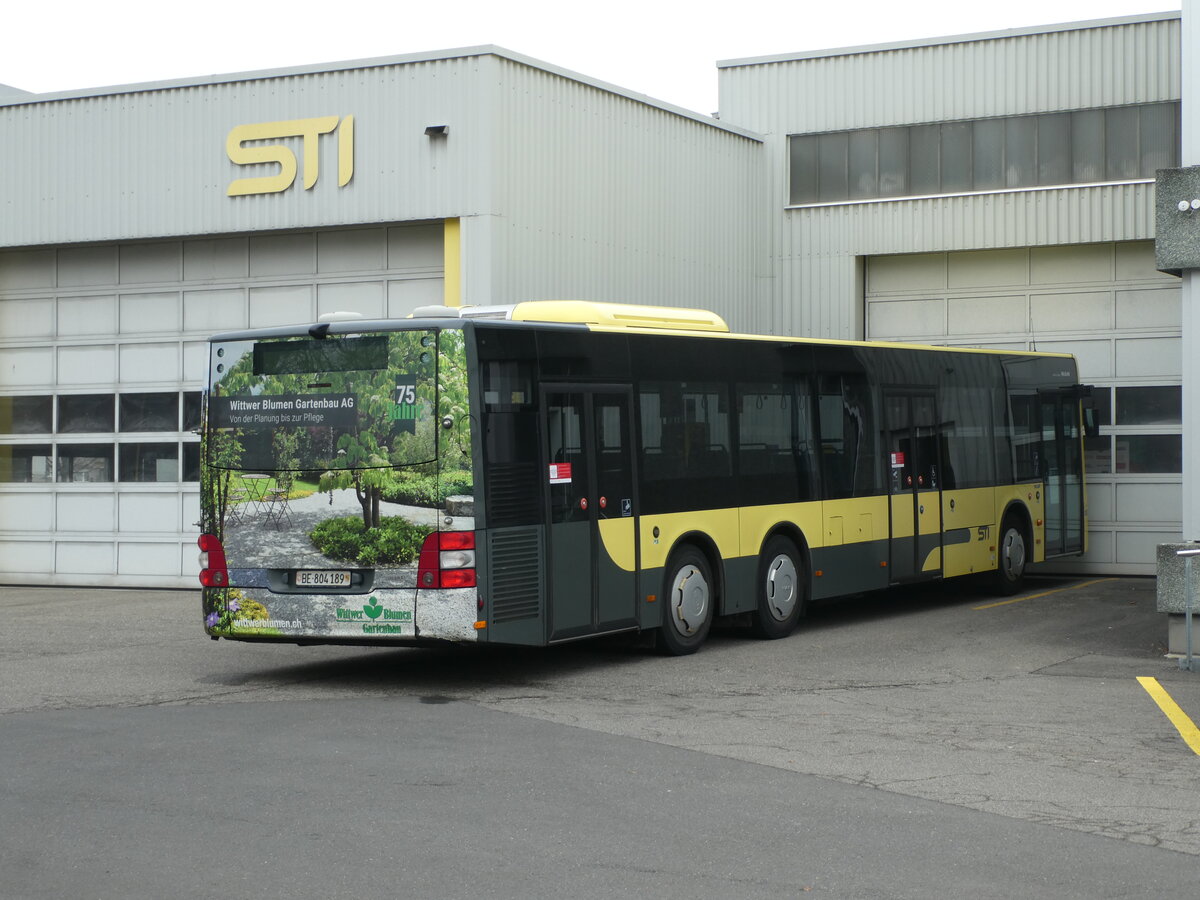 (232'029) - STI Thun - Nr. 189/BE 804'189 - MAN am 15. Januar 2022 in Thun, Garage