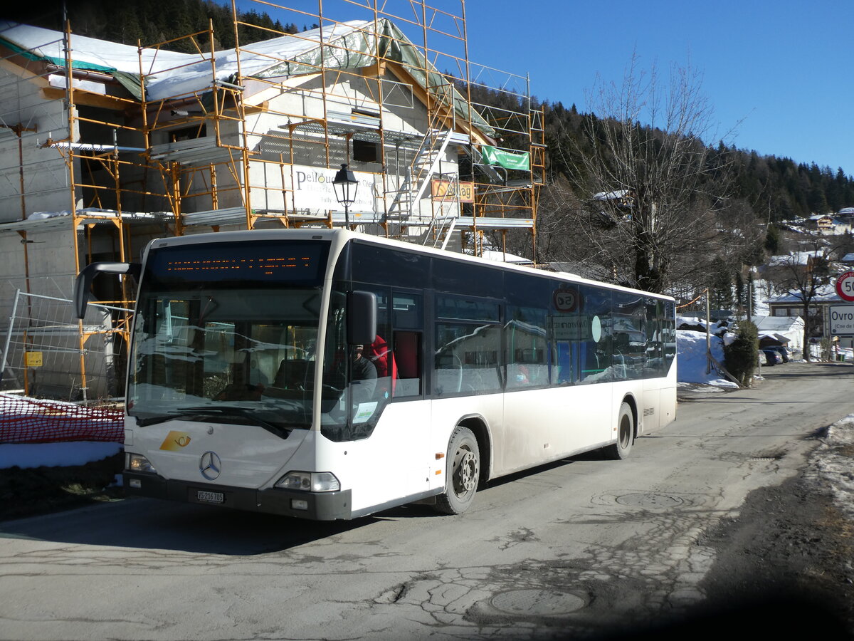 (232'087) - Buchard, Leytron - Nr. 66/VS 216'705 - Mercedes (ex MBC Morges Nr. 71) am 18. Januar 2022 in Ovronnaz, La Croise