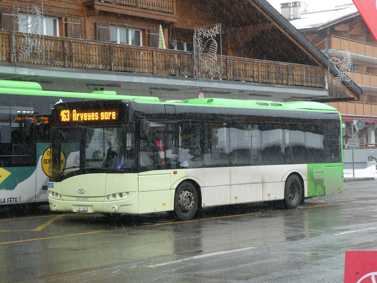 (232'589) - TPC Aigle - Nr. 502/Nr. 1425 - Solaris am 31. Januar 2022 beim Bahnhof Villars-sur-Ollon