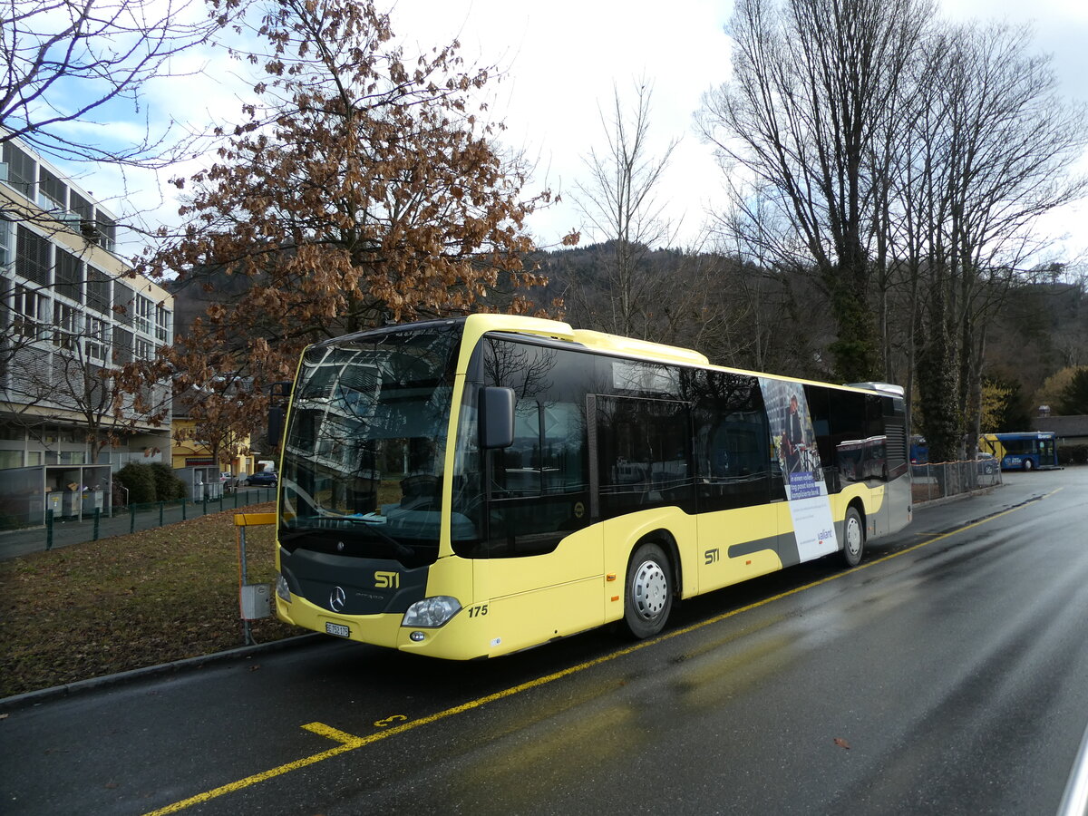 (232'743) - STI Thun - Nr. 175/BE 752'175 - Mercedes am 7. Februar 2022 bei der Schifflndte Thun