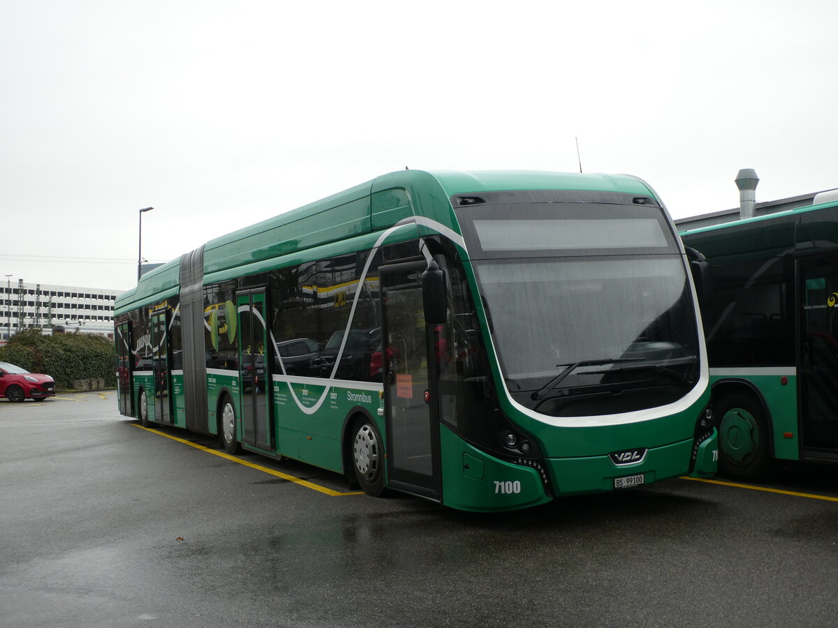 (232'916) - BVB Basel - Nr. 7100/BS 99'100 - VDL am 14. Februar 2022 in Basel, Garage Rankstrasse