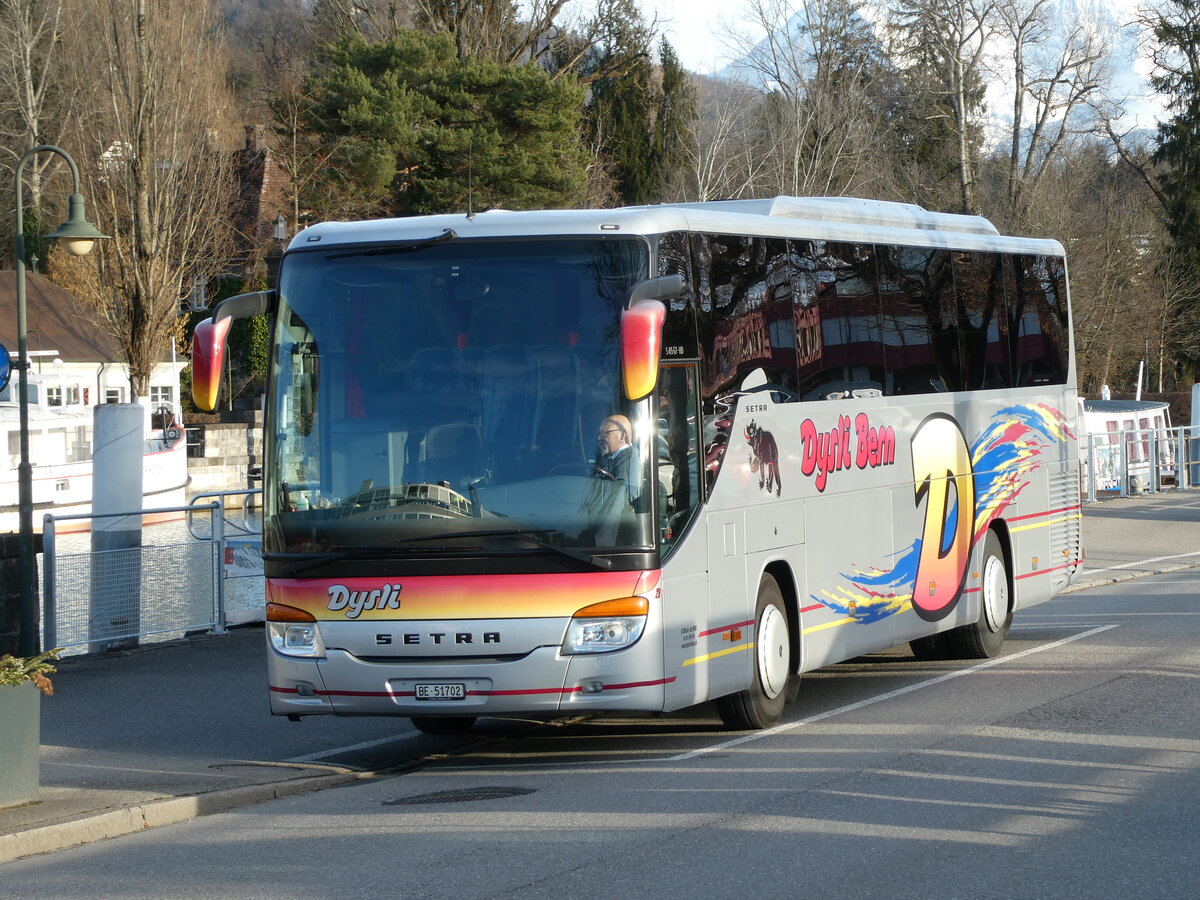 (232'981) - Dysli, Bern - Nr. 29/BE 51'702 - Setra am 19. Februar 2022 bei der Schifflndte Thun