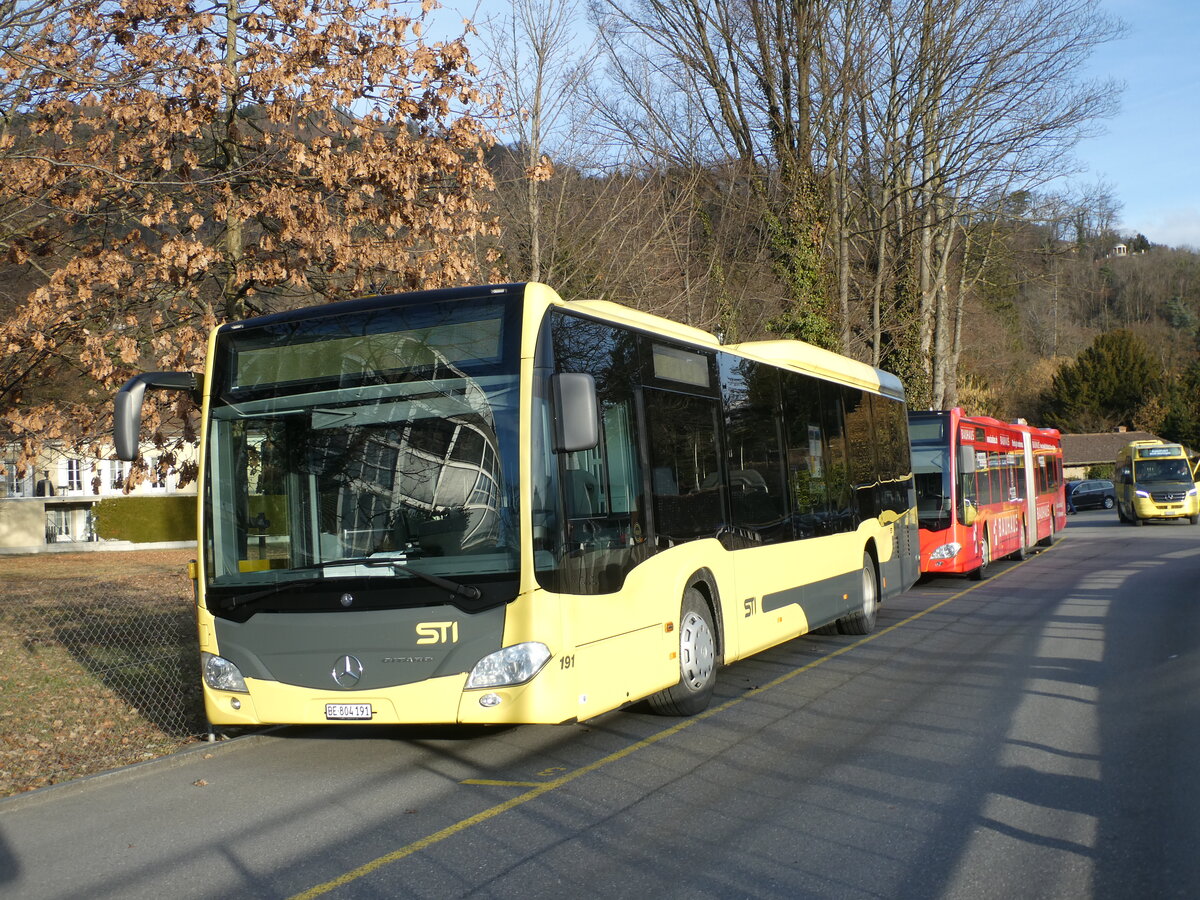 (232'982) - STI Thun - Nr. 191/BE 804'191 - Mercedes am 19. Februar 2022 bei der Schifflndte Thun