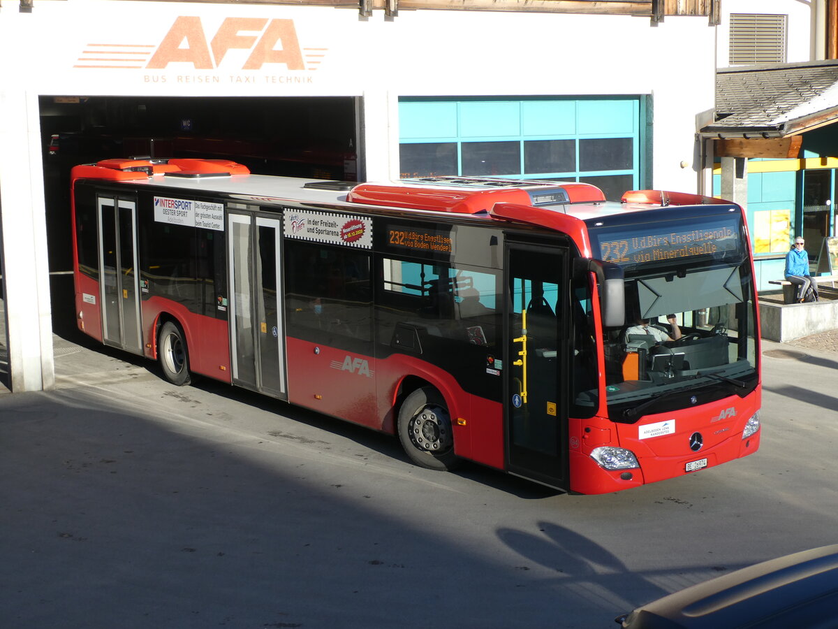 (233'099) - AFA Adelboden - Nr. 94/BE 26'974 - Mercedes am 23. Februar 2022 in Adelboden, Busstation