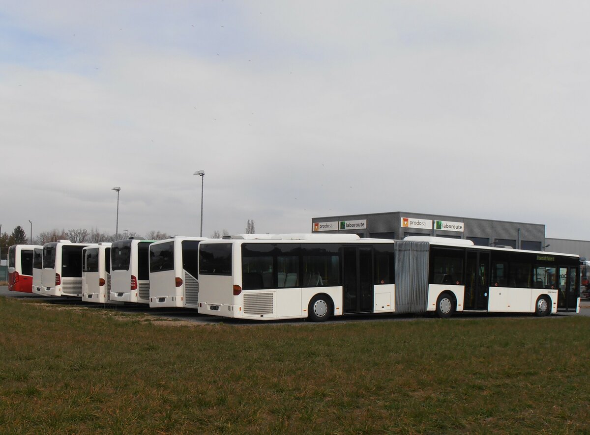 (233'901) - Intertours, Domdidier - Nr. 460 - Mercedes (ex Nr. 204; ex Nr. 1; ex ARAG Ruswil; ex Schneider, Ermenswil Nr. 7) am 13. Mrz 2022 in Domdidier, Garage