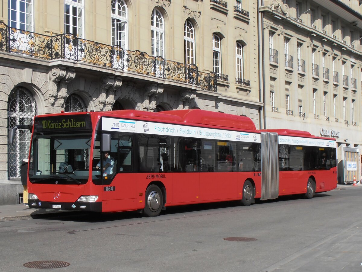 (234'128) - Bernmobil, Bern - Nr. 864/BE 671'864 - Mercedes am 28. Mrz 2022 in Bern, Bundesplatz