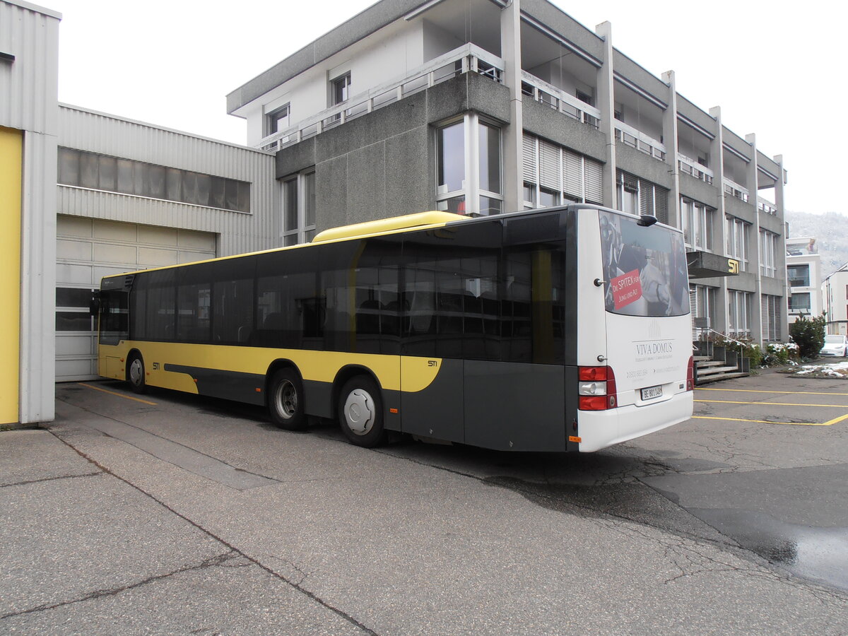 (234'188) - STI Thun - Nr. 148/BE 804'148 - MAN am 3. April 2022 in Thun, Garage