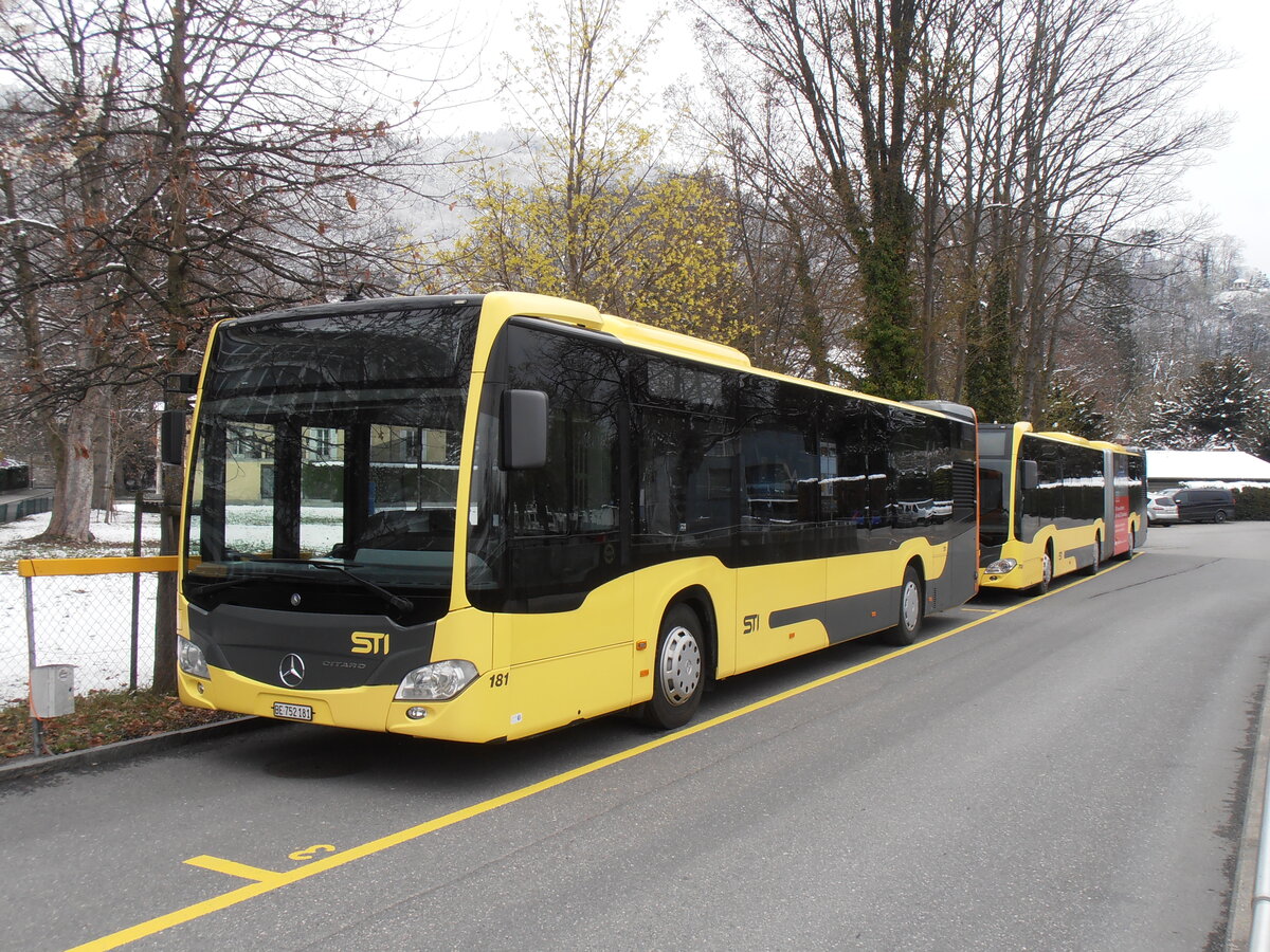 (234'193) - STI Thun - Nr. 181/BE 752'181 - Mercedes am 3. April 2022 bei der Schifflndte Thun