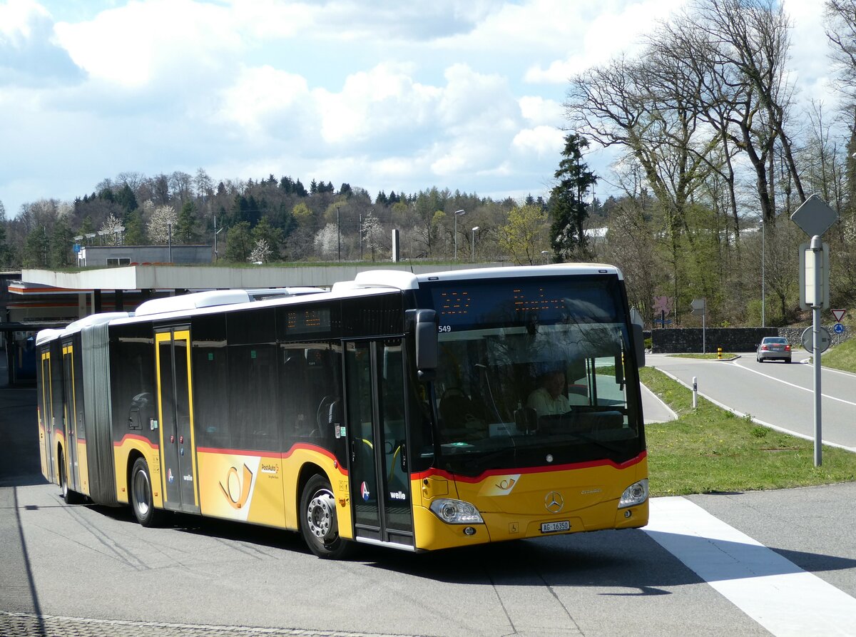 (234'349) - Wicki, Zufikon - AG 16'350 - Mercedes am 10. April 2022 beim Bahnhof Mellingen-Heitersberg