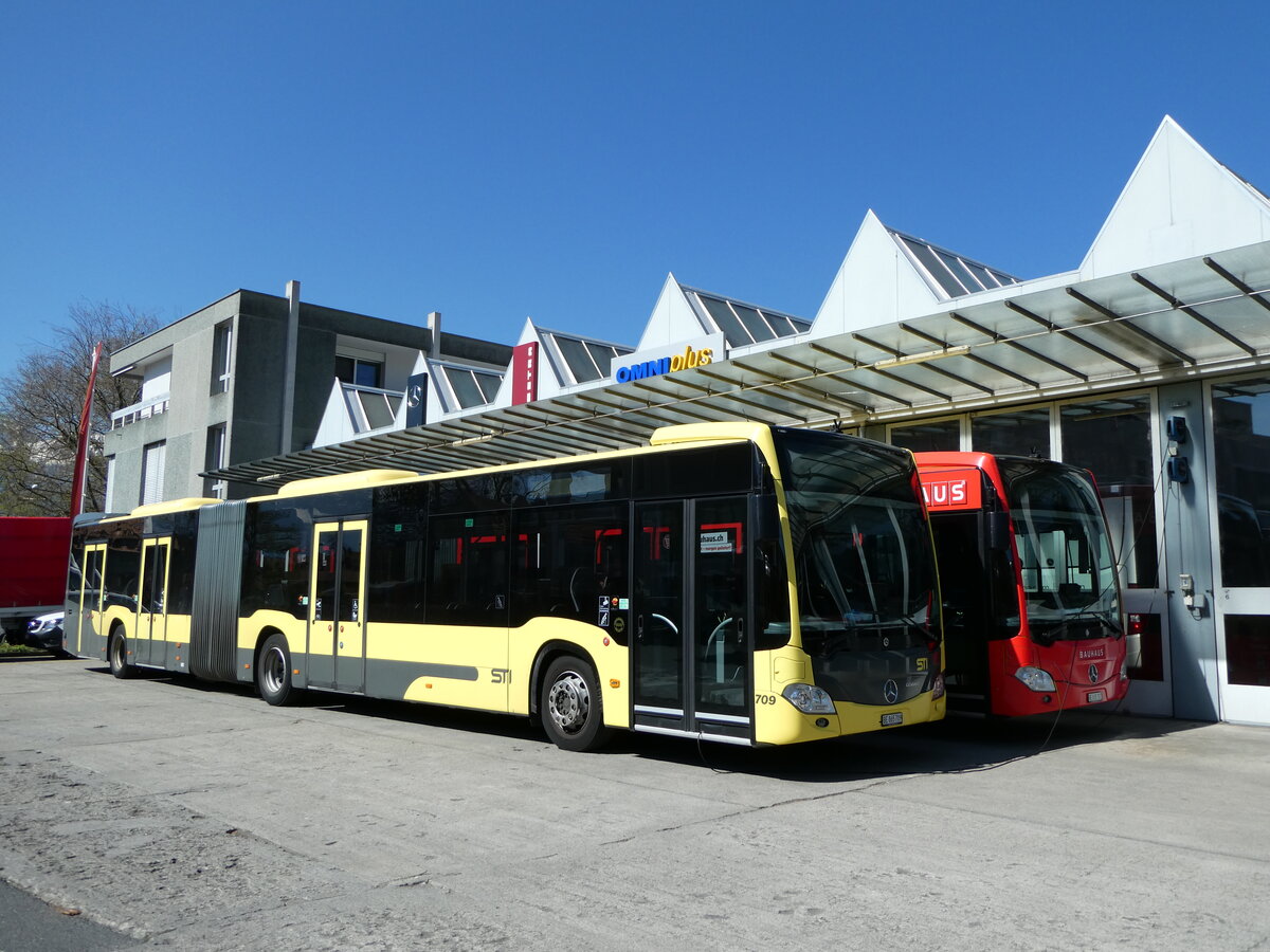 (234'666) - STI Thun - Nr. 709/BE 865'709 - Mercedes am 17. April 2022 in Thun, Garage