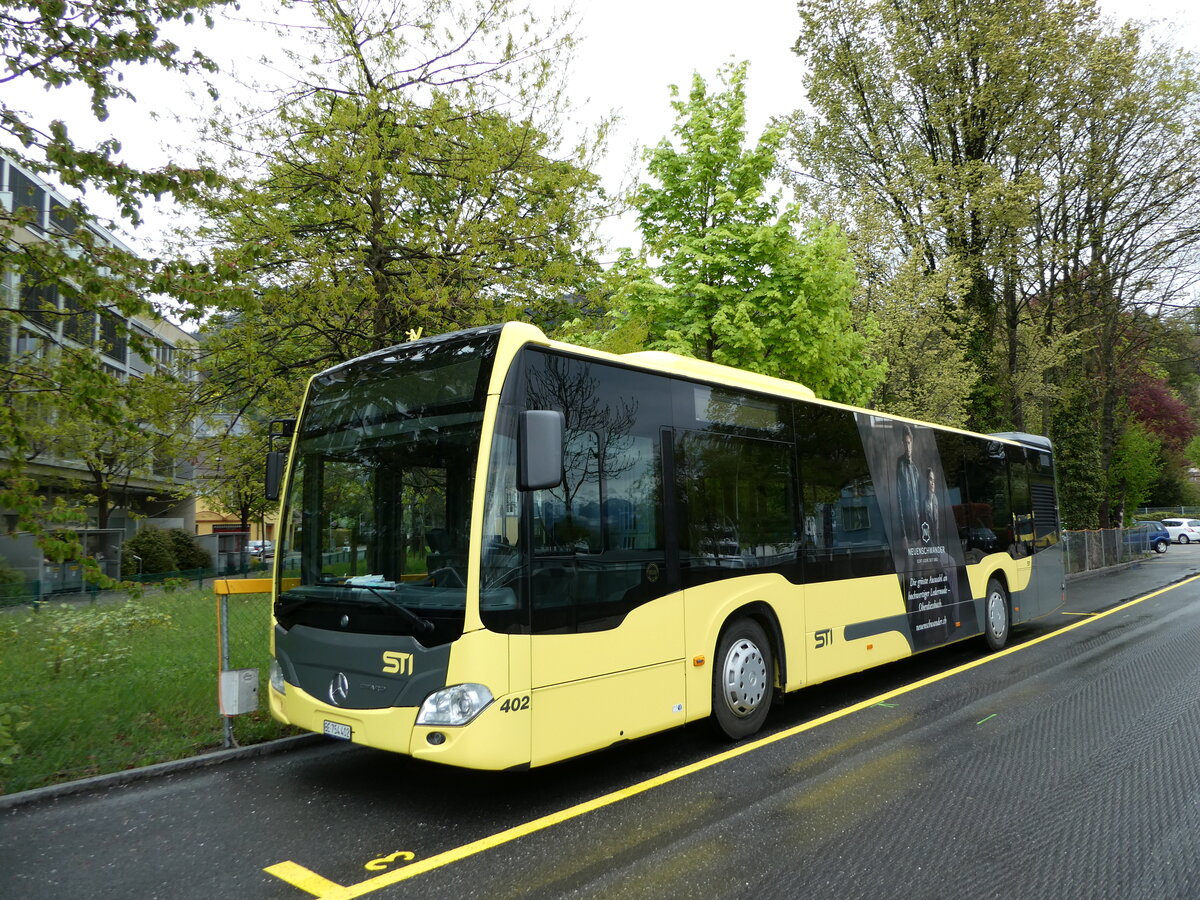 (234'831) - STI Thun - Nr. 402/BE 754'402 - Mercedes am 26. April 2022 bei der Schifflndte Thun