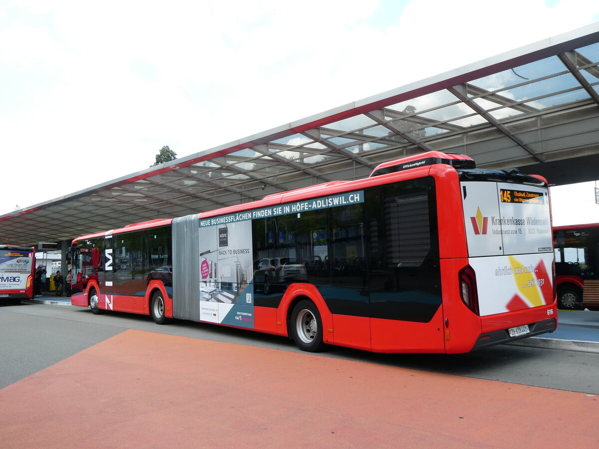 (235'148) - AHW Horgen - Nr. 616/ZH 618'441 - MAN am 4. Mai 2022 beim Bahnhof Horgen