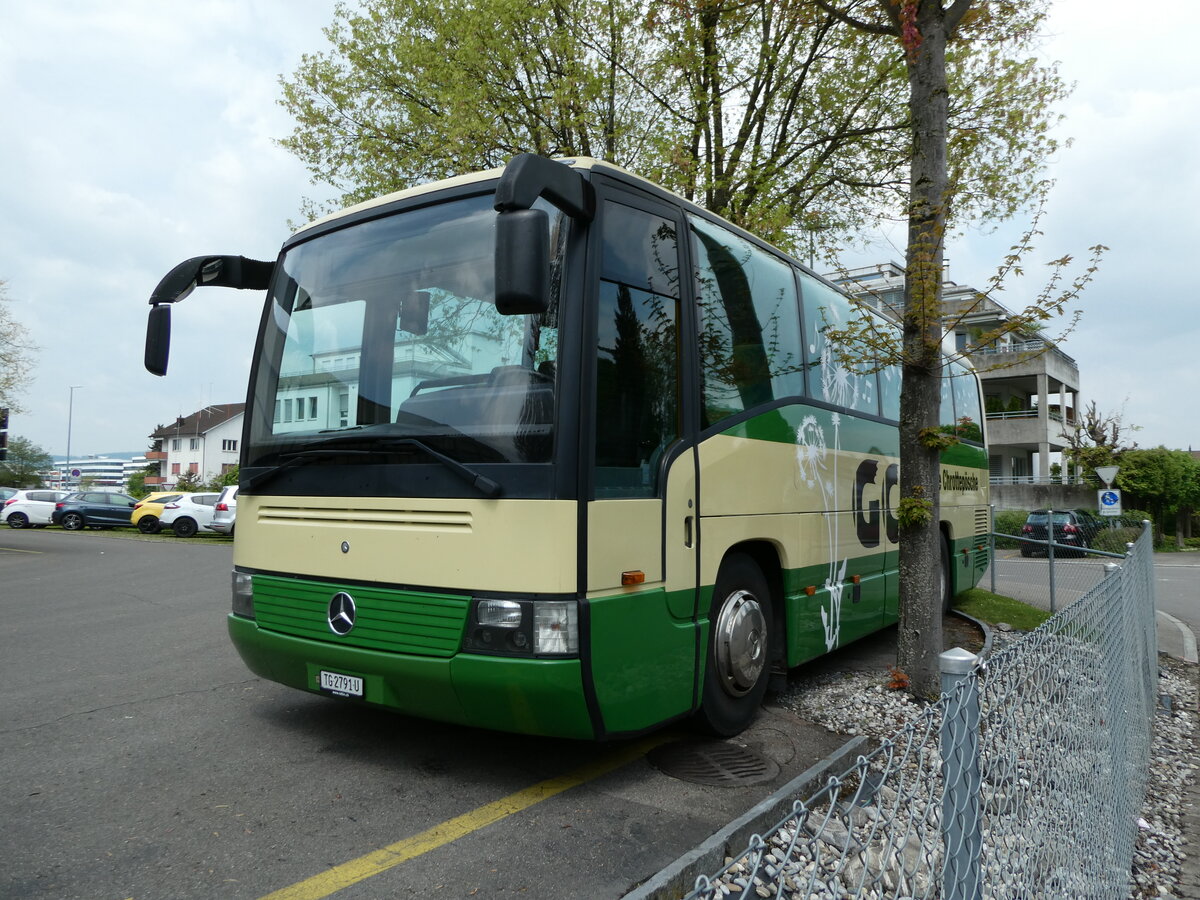 (235'403) - Guggenmusik Chrottepsche, Marthalen - TG 2791 U - Mercedes (ex ABl Biasca Nr. 6) am 7. Mai 2022 in Frauenfeld, Postgarage