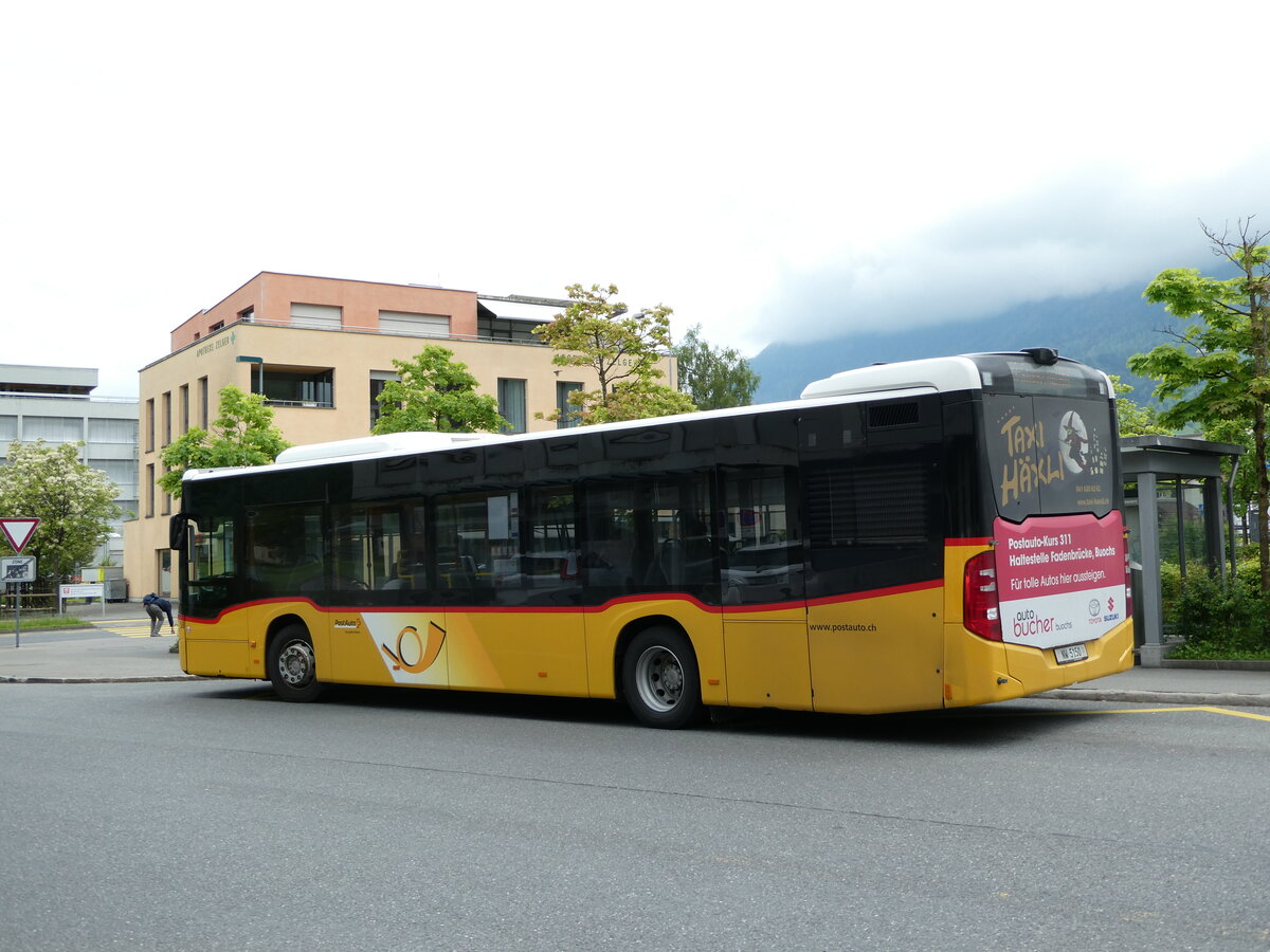 (235'468) - PostAuto Zentralschweiz - Nr. 58/NW 5160 - Mercedes (ex Nr. 14; ex Thepra, Stans Nr. 14) am 8. Mai 2022 beim Bahnhof Stans