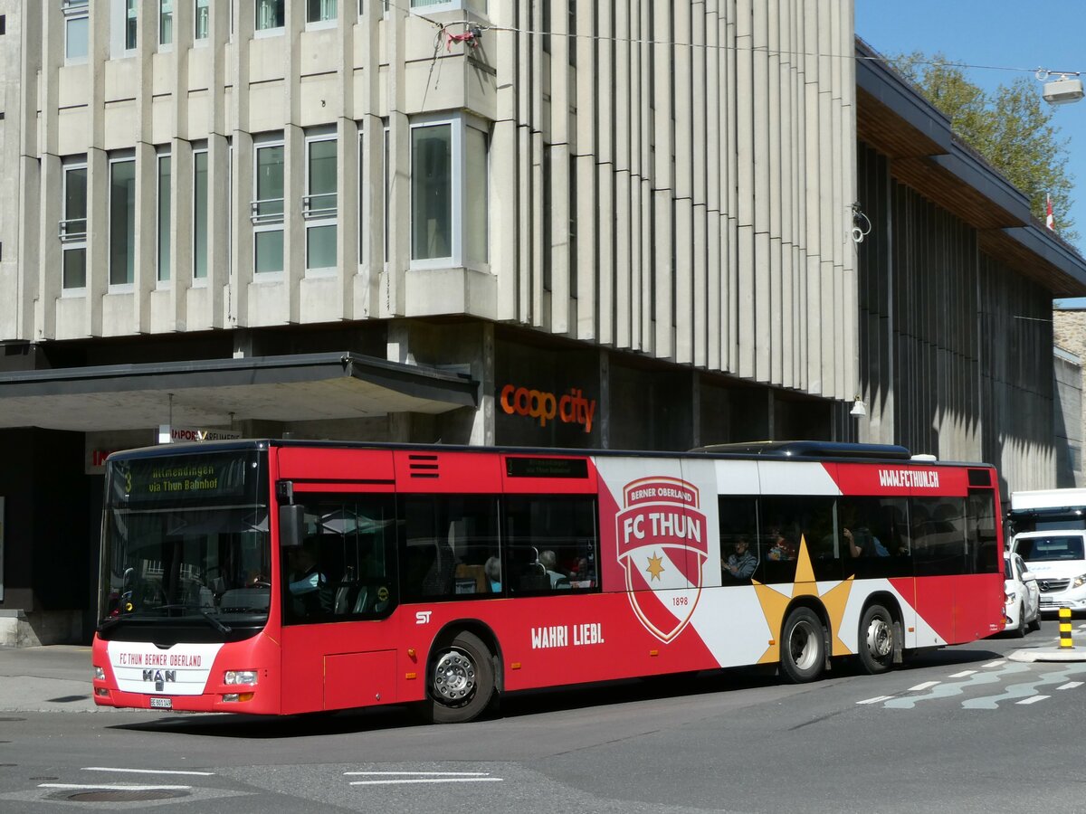 (235'520) - STI Thun - Nr. 149/BE 801'149 - MAN am 9. Mai 2022 in Thun, Marktgasse