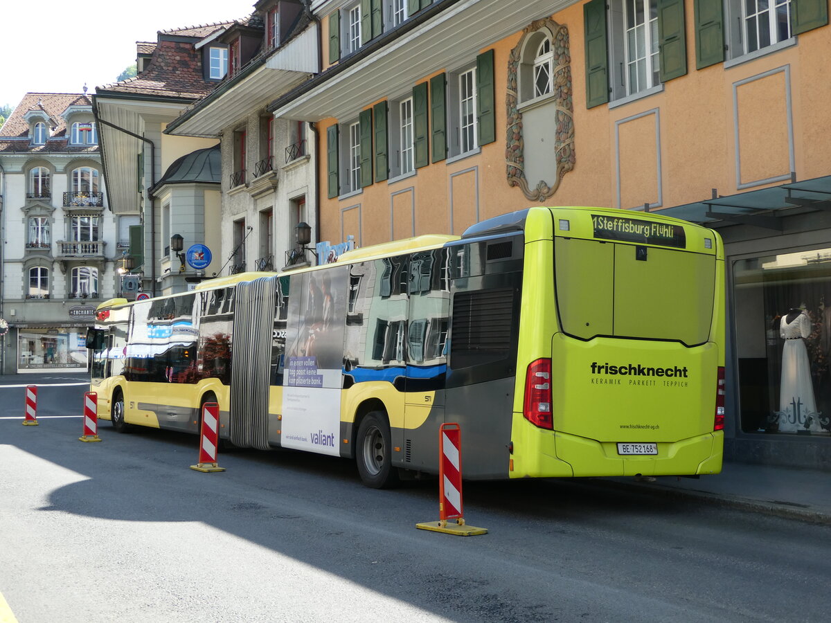 (235'535) - STI Thun - Nr. 168/BE 752'168 - Mercedes am 9. Mai 2022 in Thun, Marktgasse