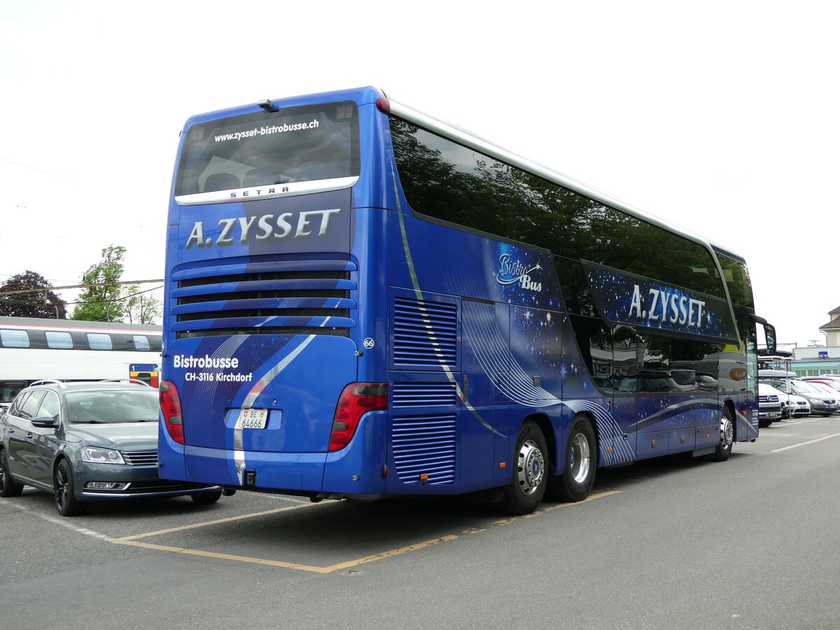 (235'555) - Zysset, Kirchdorf - Nr. 66/BE 64'666 - Setra am 12. Mai 2022 in Thun, CarTerminal