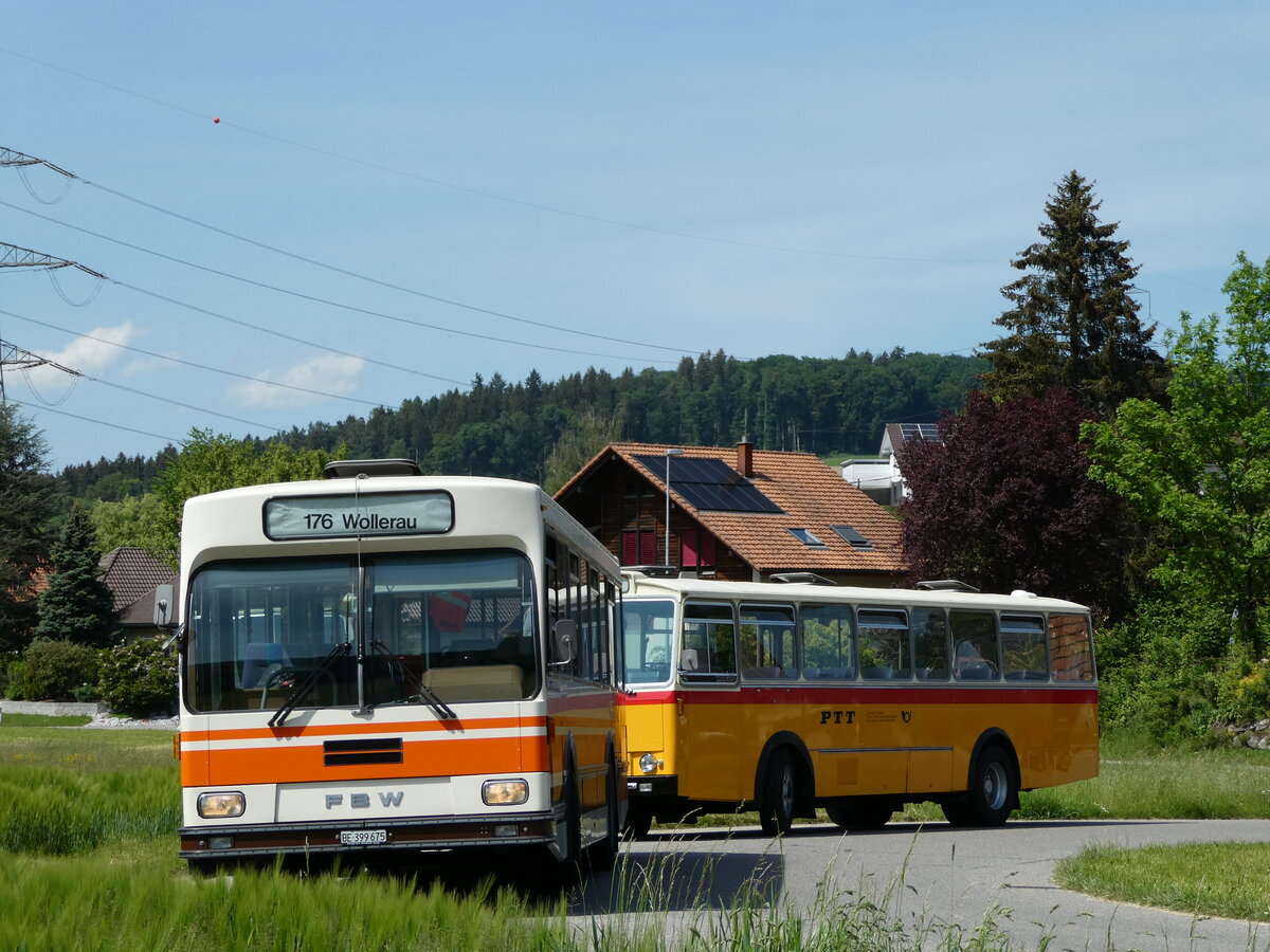 (235'694) - Wegmller, Mnsingen - BE 399'675 - FBW/R&J (ex Bamert, Wollerau) am 15. Mai 2022 in Wynigen, Landi