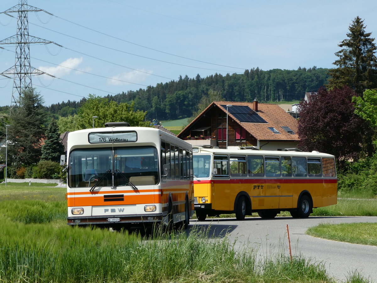 (235'695) - Wegmller, Mnsingen - BE 399'675 - FBW/R&J (ex Bamert, Wollerau) am 15. Mai 2022 in Wynigen, Landi